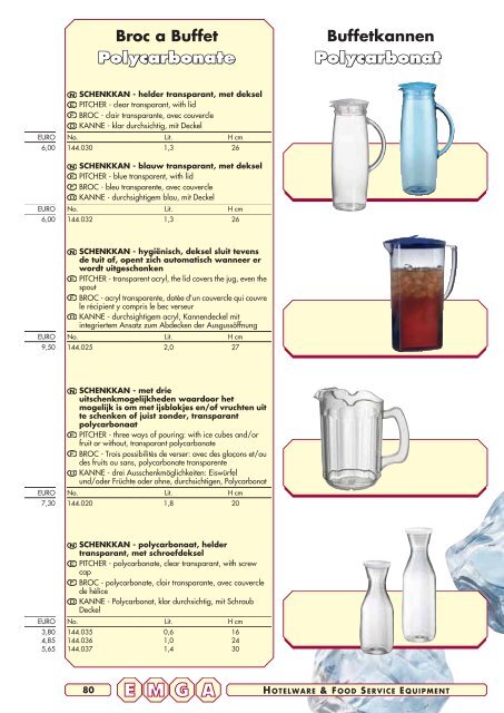 Emga Catalogus - Hofland Grootkeuken BV