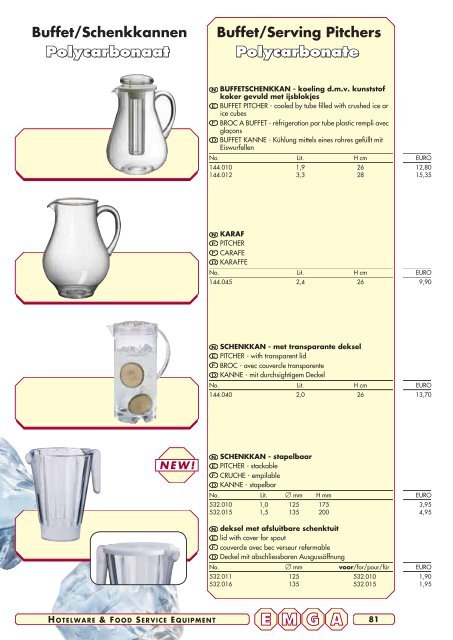 Emga Catalogus - Hofland Grootkeuken BV