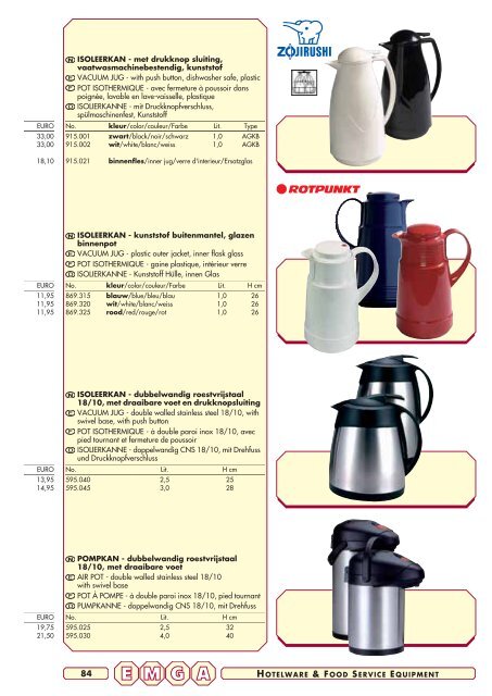 Emga Catalogus - Hofland Grootkeuken BV