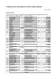 ÄTHERISCHE ÖLE UND PRODUKTE FÜR DIE ... - aetherwelt.at