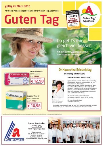 Dr.Hauschka Erlebnistag - Laizer Apotheke