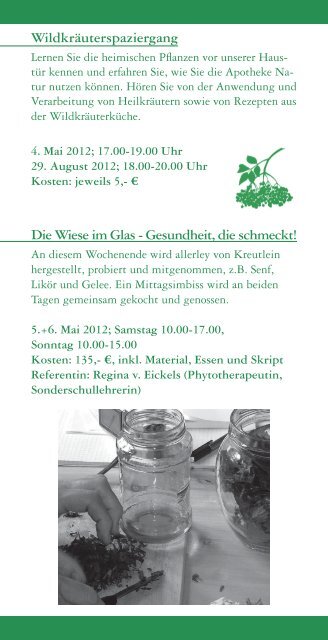 Programm 2012 - Heilpflanzenschule Karin Detloff