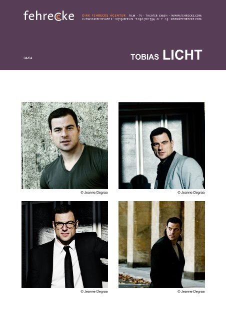 TOBIAS LICHT - Agentur Fehrecke