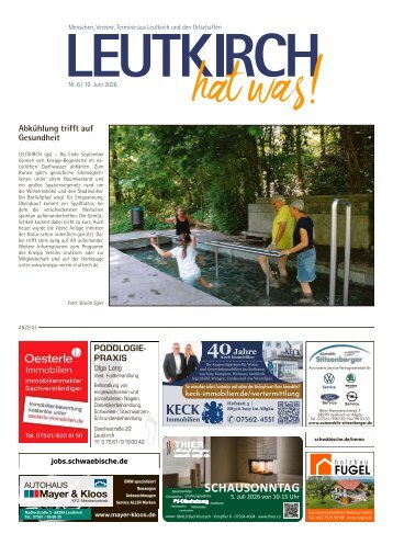 10.06.2026 Leutkirch hat was