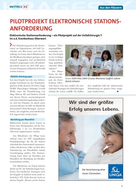 Ausgabe 1/2009 - Burgenländische Krankenanstalten GesmbH