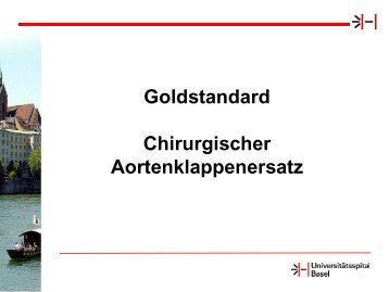 Schurr: Chirurgischer Aortenklappenersatz