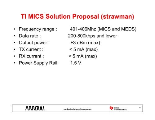 Wireless Connectivity for Medical Applications - Arrow Electronics