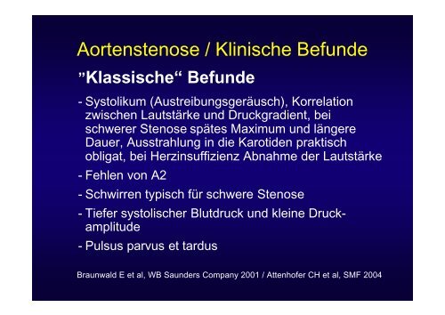 Aortenstenose bei älteren Patienten - Vereinigung Zuercher ...