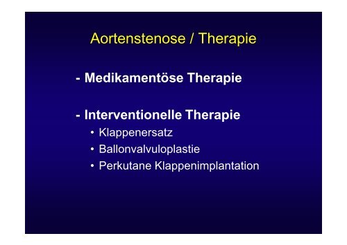 Aortenstenose bei älteren Patienten - Vereinigung Zuercher ...