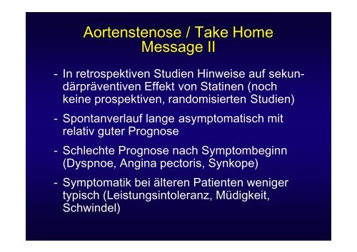 Aortenstenose bei älteren Patienten - Vereinigung Zuercher ...