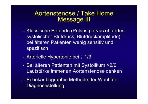 Aortenstenose bei älteren Patienten - Vereinigung Zuercher ...