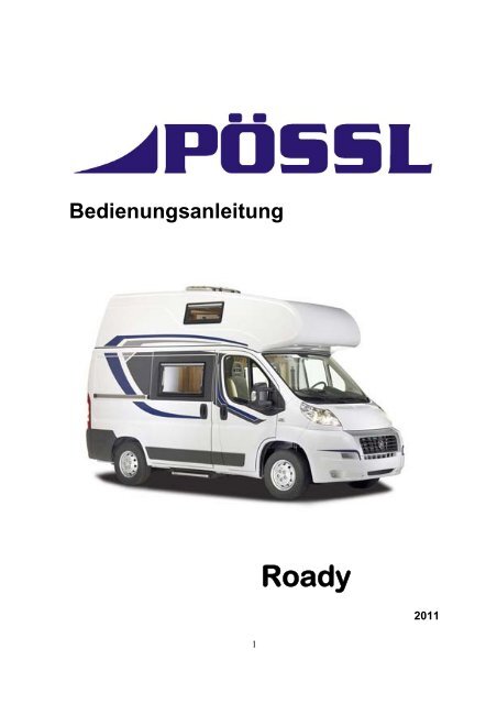 Bedienungsanleitung Roady - Pössl Reisemobile