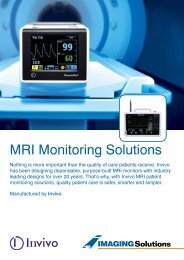 MRI Monitoring Solutions - Imaging Solutions