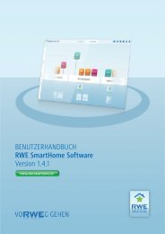BENUTZERHANDBUCH RWE SmartHome Software Version 1.4.1