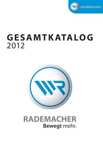 Gesamtkatalog 2012 - Rademacher
