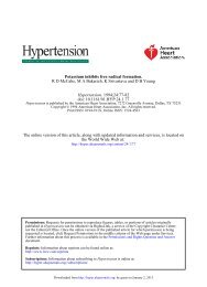 Potassium Inhibits Free Radical Formation - Hypertension