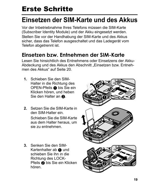 Bedienungsanleitung Digitales Mobiltelefon - Panasonic