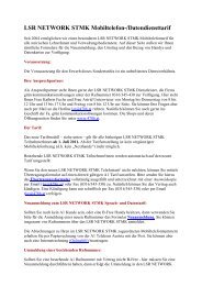 LSR NETWORK STMK Mobiltelefon-/Datendiensttarif