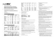 MULTIBIC potassium-free Solution for Haemofiltration MULTIBIC 2 ...