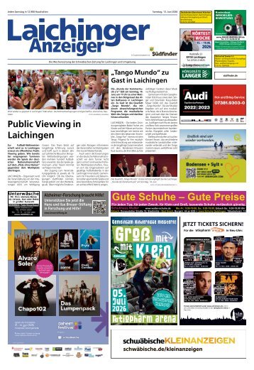 13.06.2026 Laichinger Anzeiger