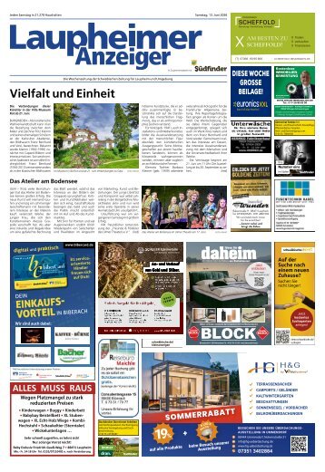 13.06.2026 Laupheimer Anzeiger