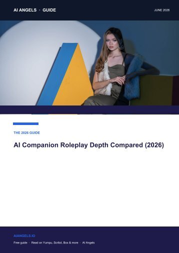 AI Companion Roleplay Depth Compared (2026) – Which Apps Keep Stories Alive
