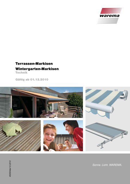 Terrassen-Markisen Wintergarten-Markisen - Finkeisen Sonnenschutz