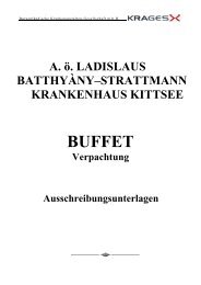 BUFFET im a.ö. Ladislaus Batthyany- Strattmann Krankenhaus Kittsee