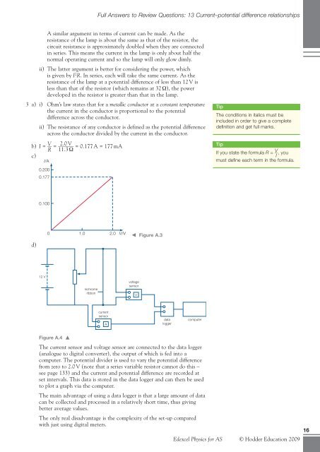 Full Answers to Review Questions - Hodder Plus Home