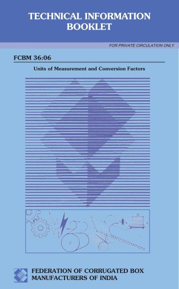 TECHNICAL INFORMATION BOOKLET - FCBM