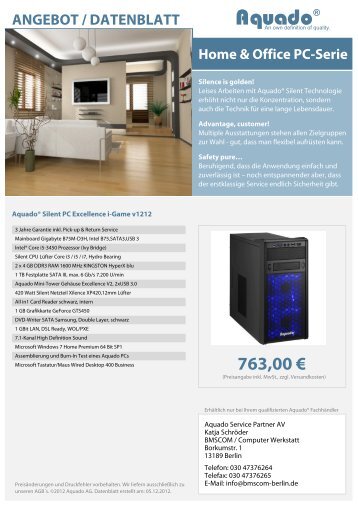 Aquado® - Computer Werkstatt in Berlin