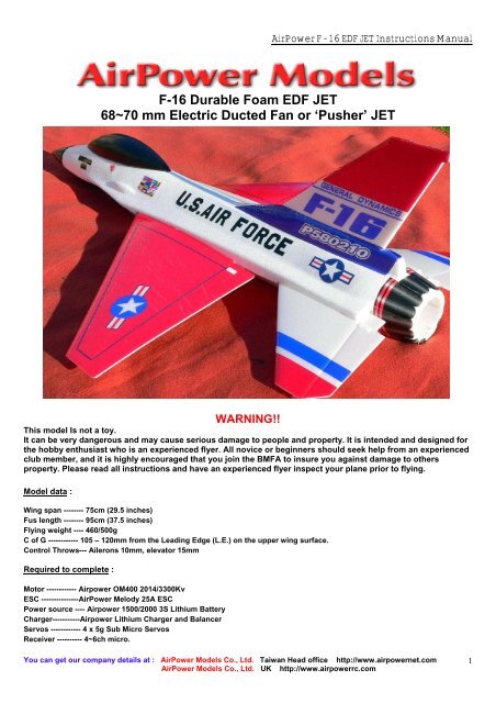 foam edf jets