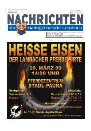 Folge 3, Jahrgang 64 Lambach, März 2009 - Lambach - Land ...