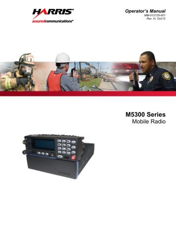 MM-012125-001, Rev. H, M5300 Series Mobile Radio