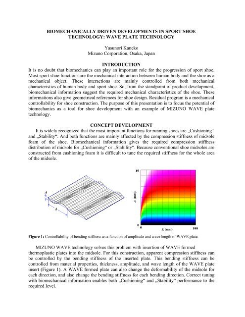 BIOMECHANICALLY DRIVEN DEVELOPMENTS IN SPORT SHOE ...