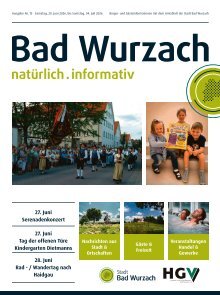 20.06.2026 Bürger- und Gästeinformation Bad Wurzach