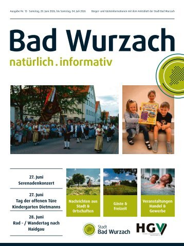 20.06.2026 Bürger- und Gästeinformation Bad Wurzach