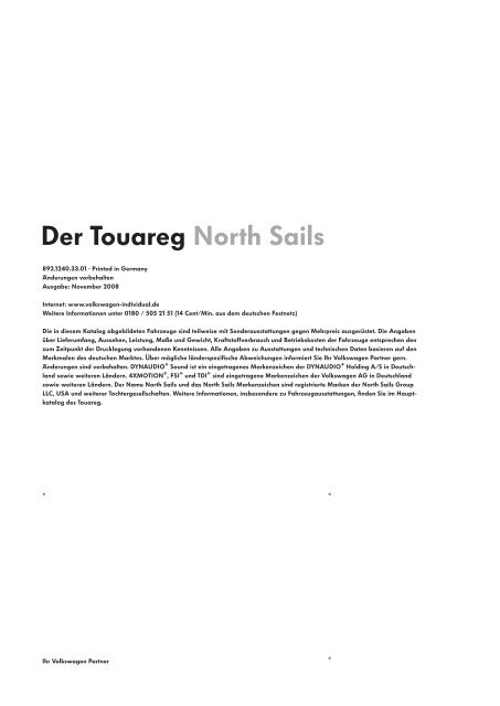 Der Touareg North Sails - Tauwald Automobile