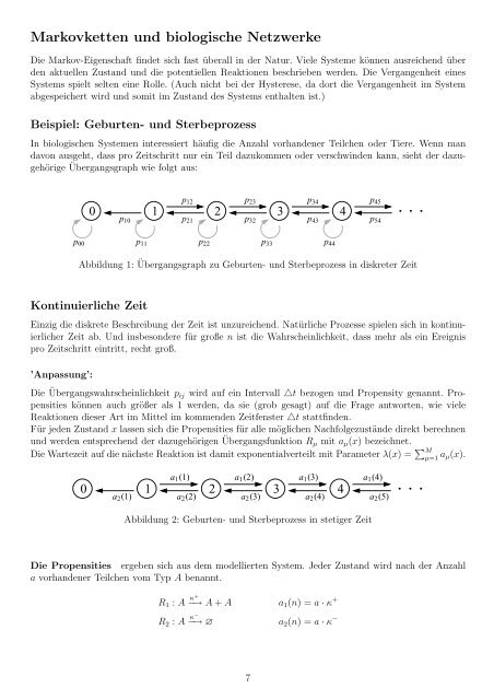 Markov-Ketten - Max-Planck-Institut für Dynamik komplexer ...