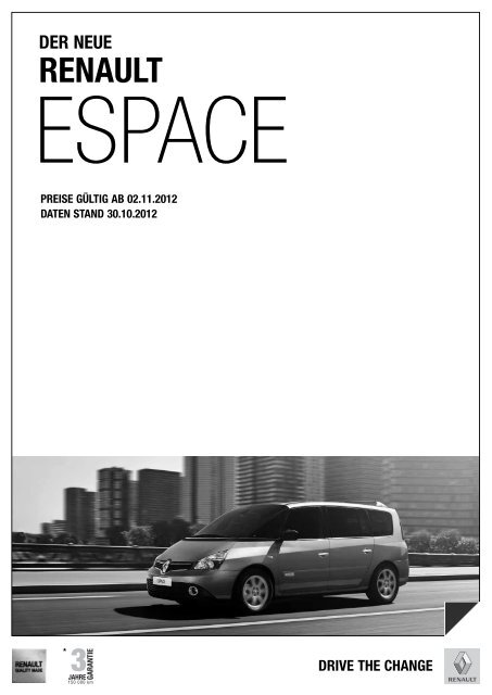 Preise Espace - Renault