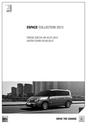 Preise Espace - Renault