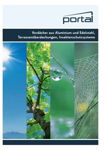 Vordächer aus Aluminium und Edelstahl ... - Portal Vordach