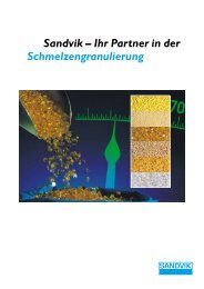 Sandvik Process Systems – Ihr Partner in der Schmelzen