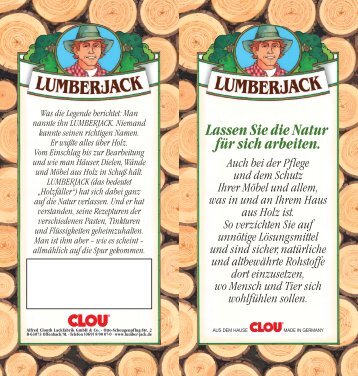 LUMBERJACK - Sortiment - Clou