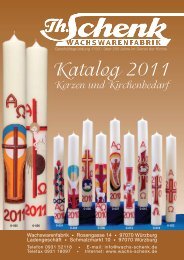 Katalog 2011 Katalog 2011 - Wachs-Schenk Würzburg