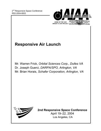 Responsive Air Launch - Responsive Space
