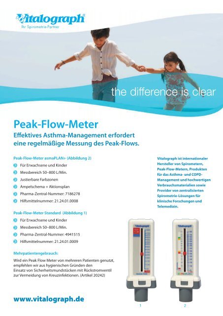 eak Flow Meter asmaPLAN &amp; eak Flow Meter asma + - Vitalograph ...