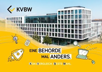 KVBW Ausbildungsbroschüre 2026