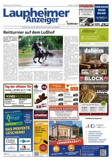 04.07.2026 Laupheimer Anzeiger