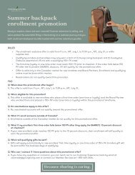 July Backpack Enrollment Promo